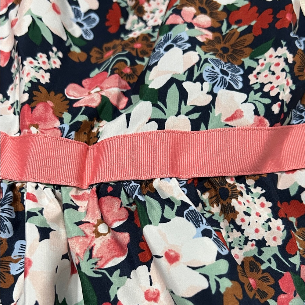 Janie and Jack A Study in Florals Tulle Dress 12/18 Months Navy Formal - Picture 6 of 13